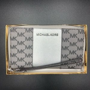 Michael Kors Silver Wristlet